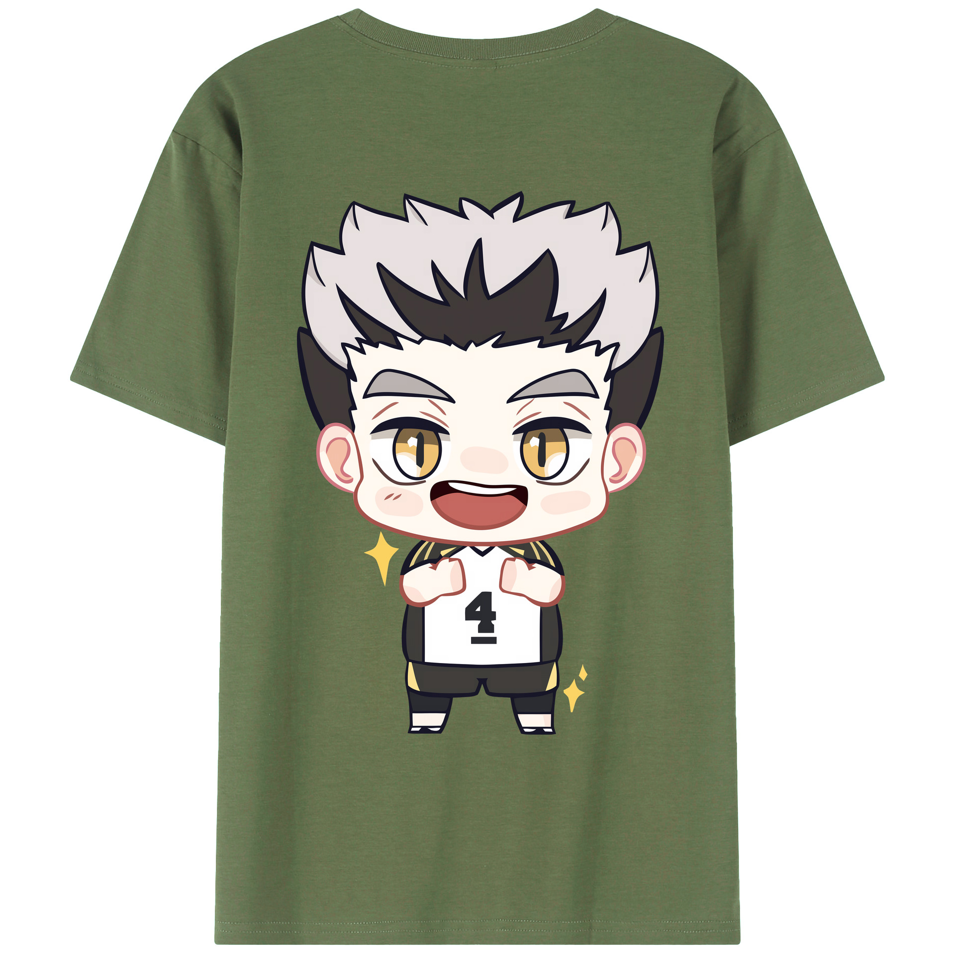 （画像用） ハイキュー!! Haikyu!! 綿100％ メンズ半袖Tシャツ（バックプリント） 通気性